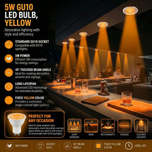 Bombilla LED de colores - GU10 - 5W - 45º (8)