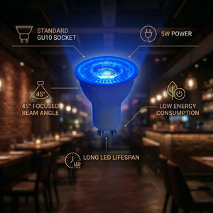 Bombilla LED de colores - GU10 - 5W - 45º (23)