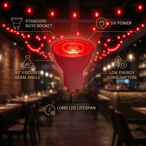 Bombilla LED de colores - GU10 - 5W - 45º (31)