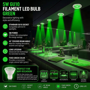 Bombilla LED de colores - GU10 - 5W - 45º (40)