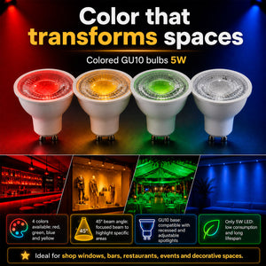 Bombilla LED de colores - GU10 - 5W - 45º (14)