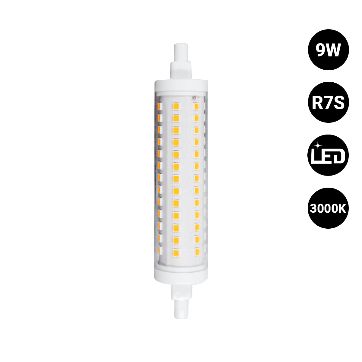 Bombilla LED R7S - 118mm - 1000lm - 9W & Bombilla LED R7S - 118mm - 1000lm - 9W