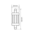 R7S LED-Lampe - 78 mm - 1100 lm - 8,5 W 5