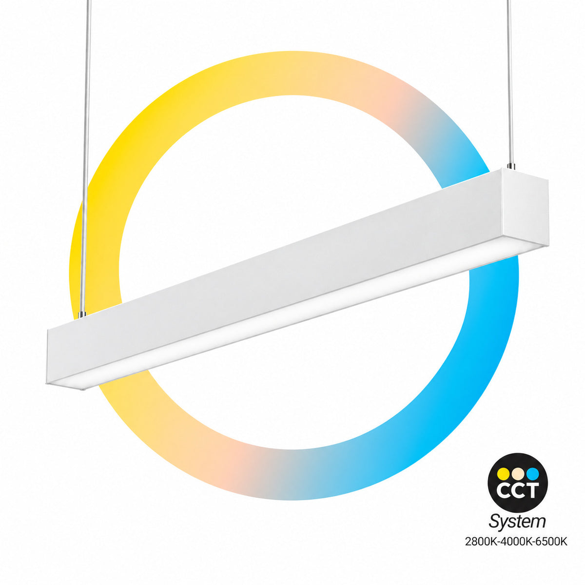 Luminaria lineal interconectable LED CCT - 40W - 120 cm - 100lm/W