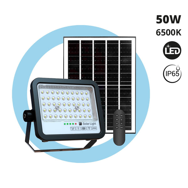 50W LED Solar Projector with Remote Control | IP65 | 700lm – Barcelona Led