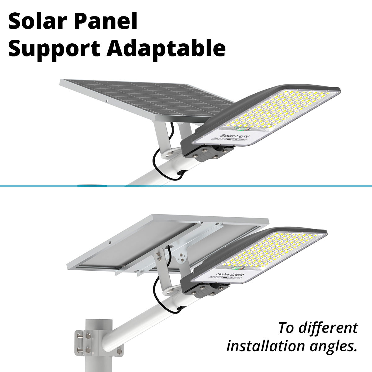 Farola solar con panel y mando a distancia - 200W - 6500K - IP65 (5)
