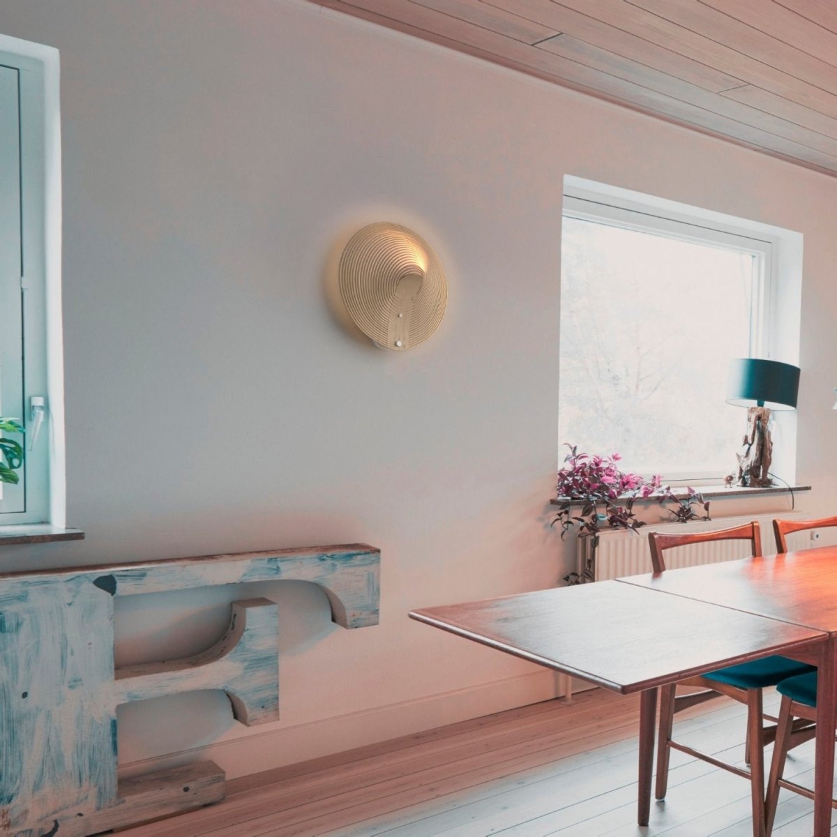 Aplique de diseño en madera "Ronda" - 16W - ø 40cm - Barcelona Led-