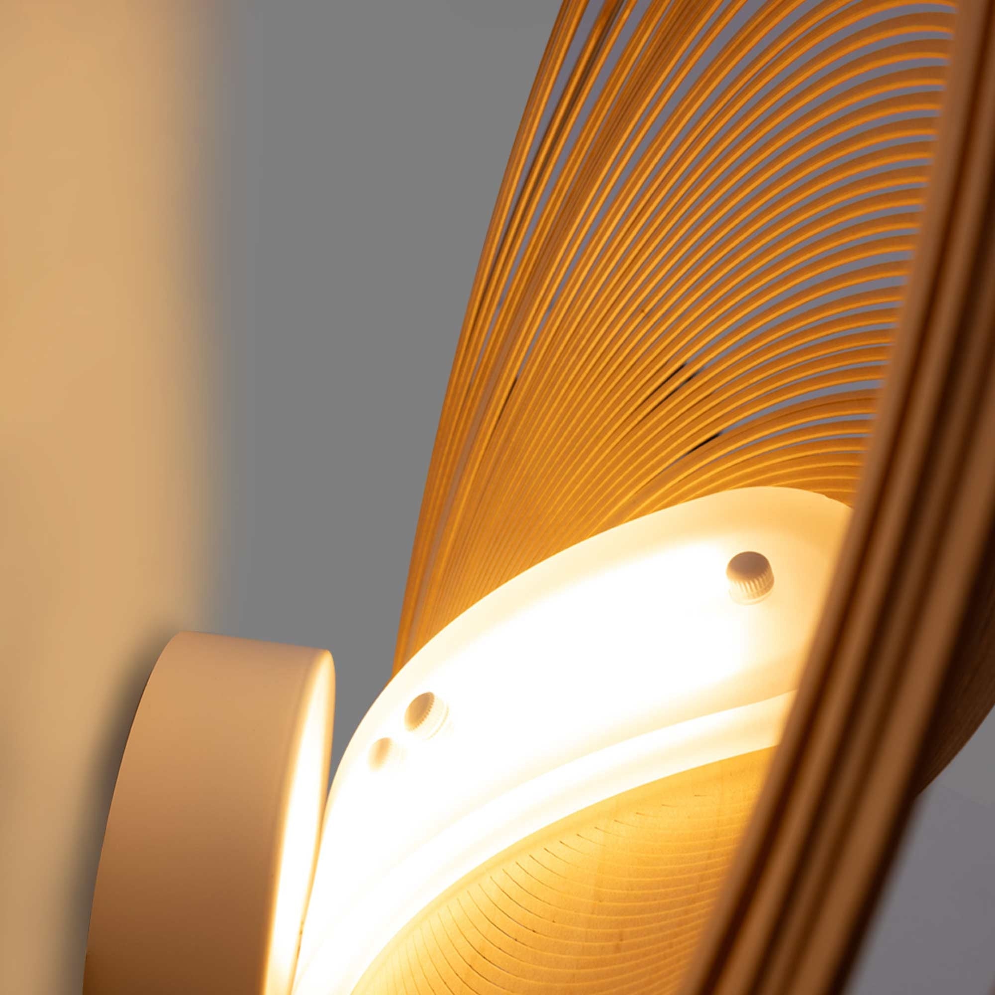 Aplique de diseño en madera "Ronda" - 16W - ø 40cm (6)