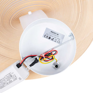 Aplique de diseño en madera "Ronda" - 16W - ø 40cm (11)