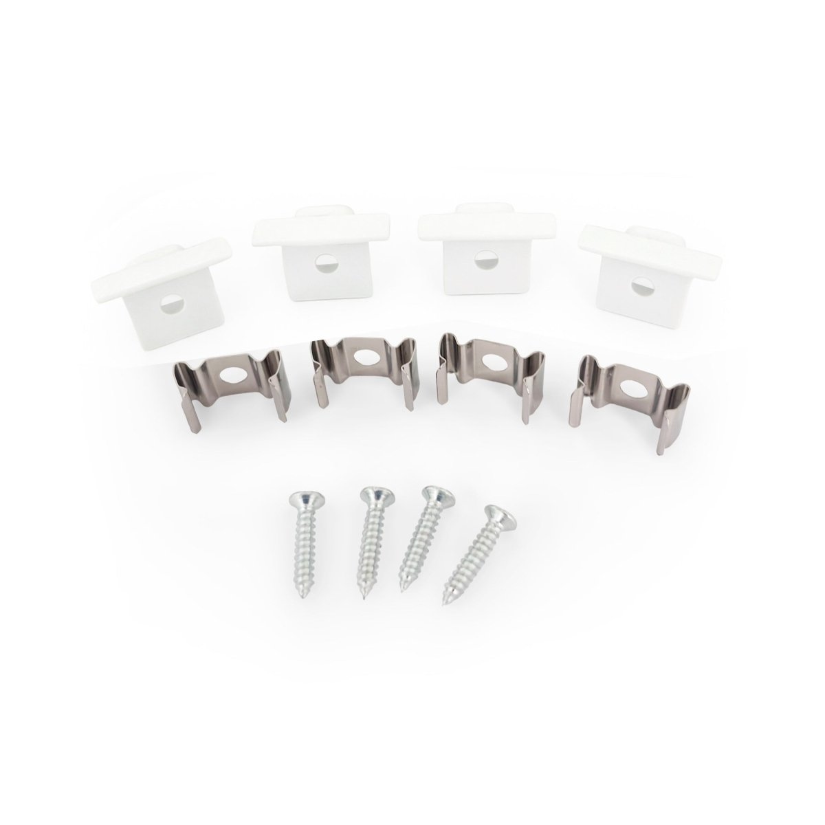 Perfil tira LED empotrable con difusor - 22,5x14,5mm - Tira LED ≤10mm - 2 metros - 0.7mm - Barcelona Led-Accesorios