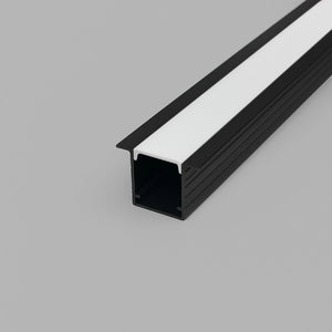 Perfil tira LED empotrable con difusor - 22,5x14,5mm - Tira LED ≤10mm - 2 metros - 0.7mm (1)