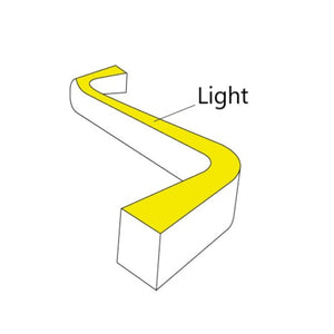 Funda de silicona flexible blanca - Tira LED a neón - 6x10 mm - Curvatura horizontal - Superficie (6)