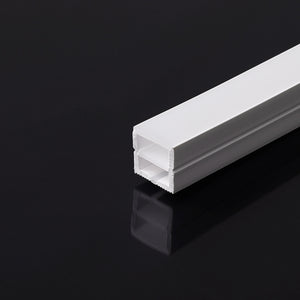 Funda de silicona flexible blanca - Tira LED a neón - 10x10 mm - Superficie