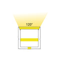 White flexible silicone sleeve - Neon LED strip - 10x10 mm - Surface 4
