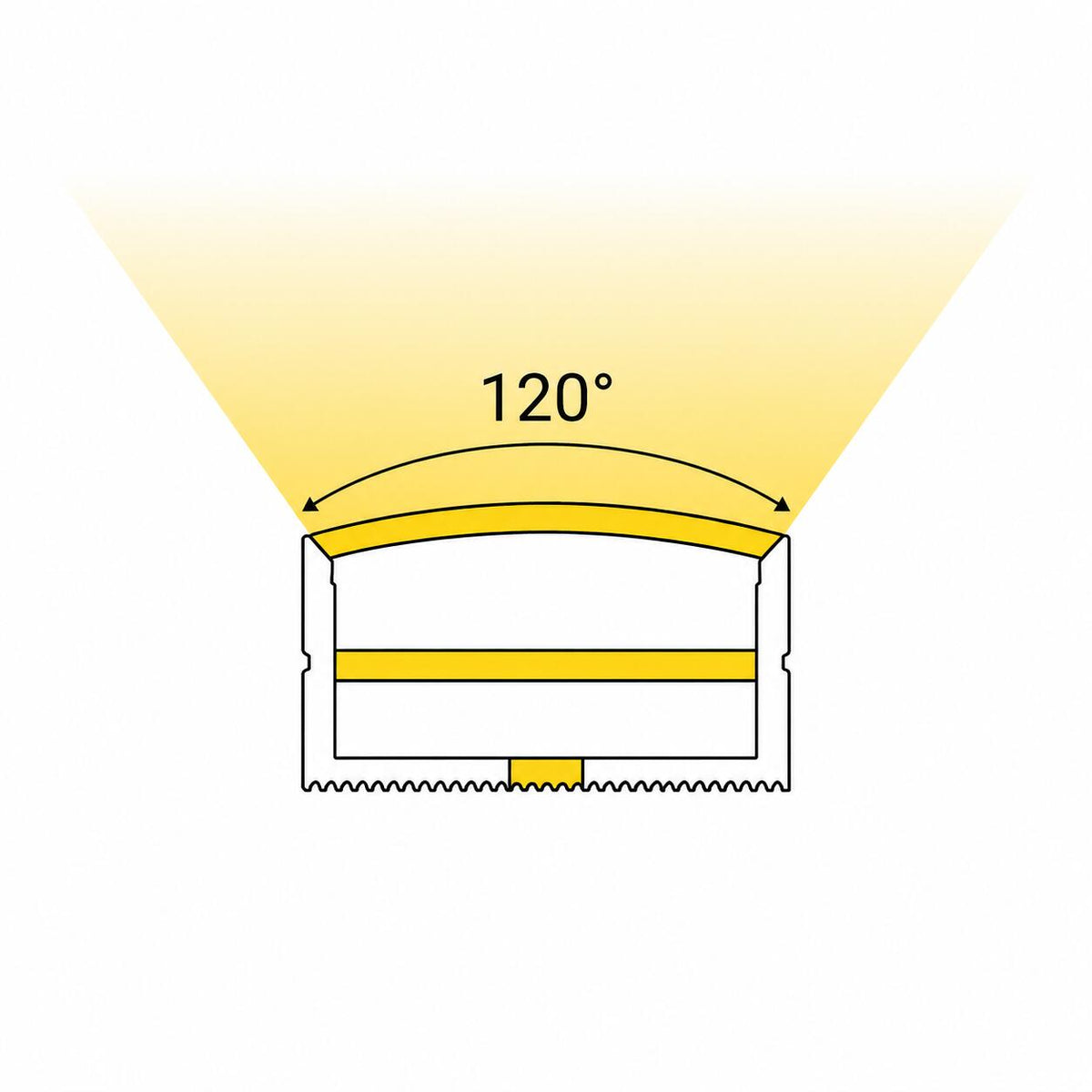 Funda de silicona flexible blanca - Tira LED a neón - 10x18 mm - Superficie (4)