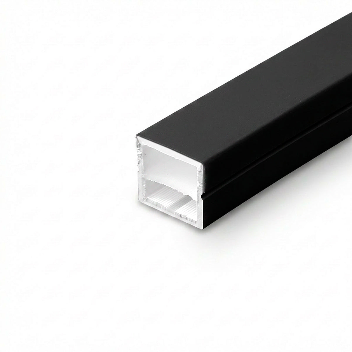Funda de silicona flexible negra - Tira LED a neón - 16x16 mm - Superficie (4)