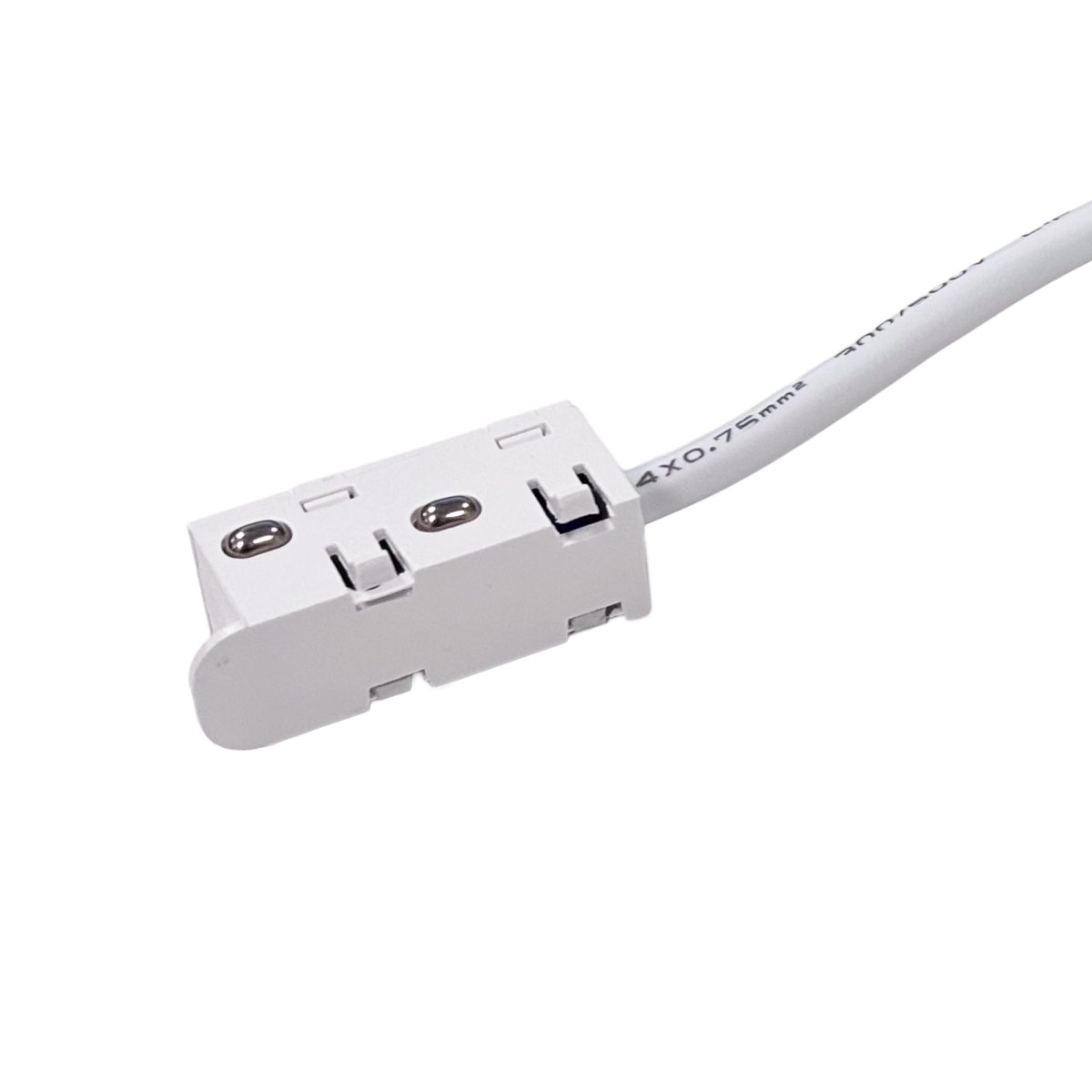 Conector de inicio con cable para carril magnético - 48V - 20 mm - V2 - Barcelona Led-Material eléctrico