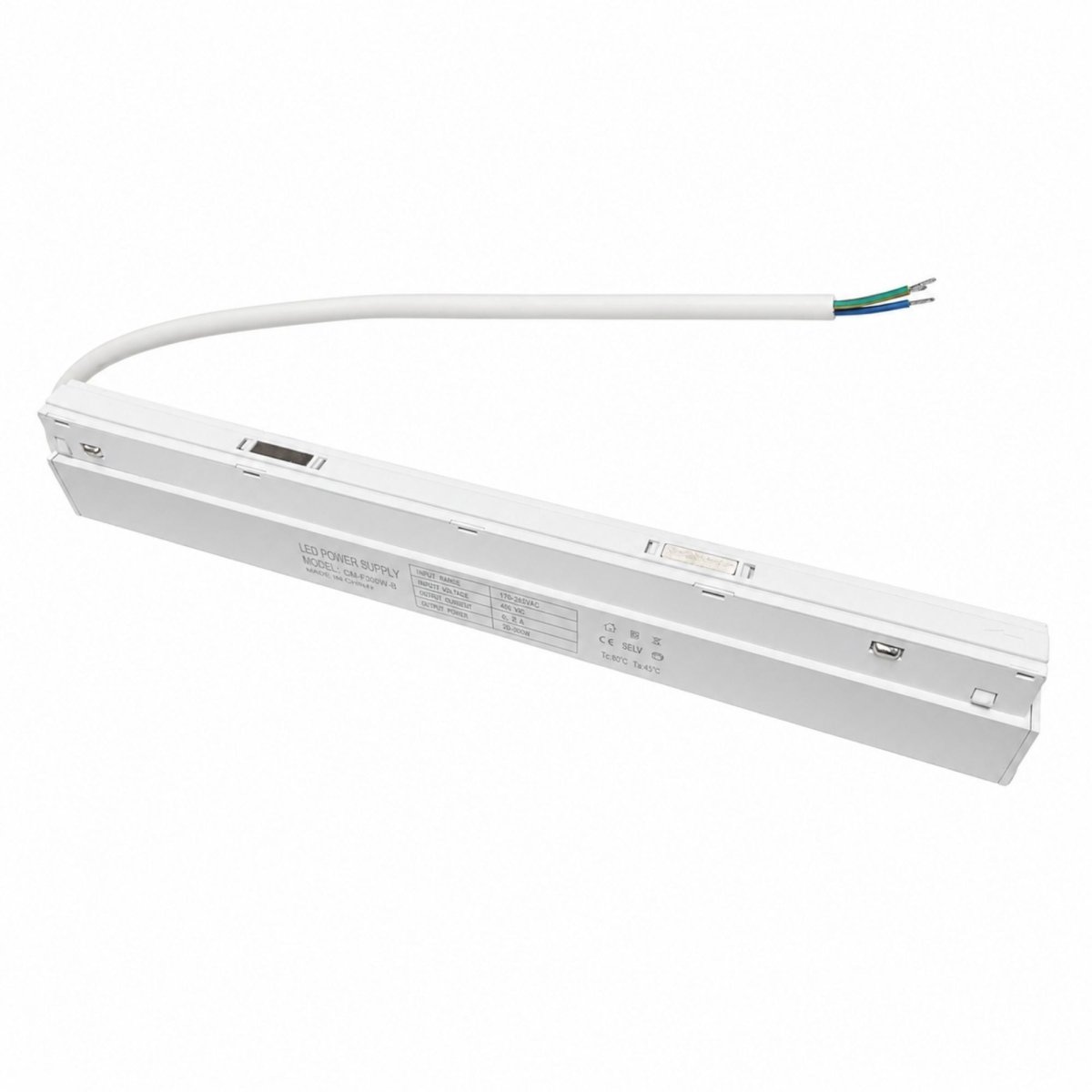 Fuente de alimentación para carril magnético 20mm 48V -300W | Material eléctrico | Barcelona Led