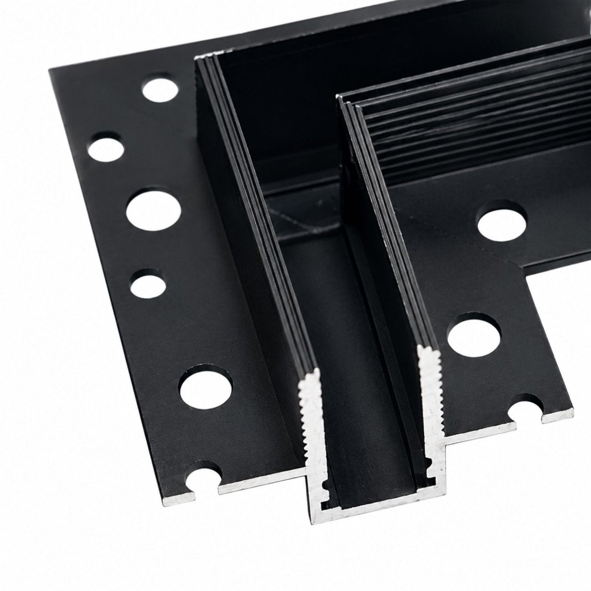 Unión 90 grados horizontal para carril magnético de integración/trimless - 10mm (2)