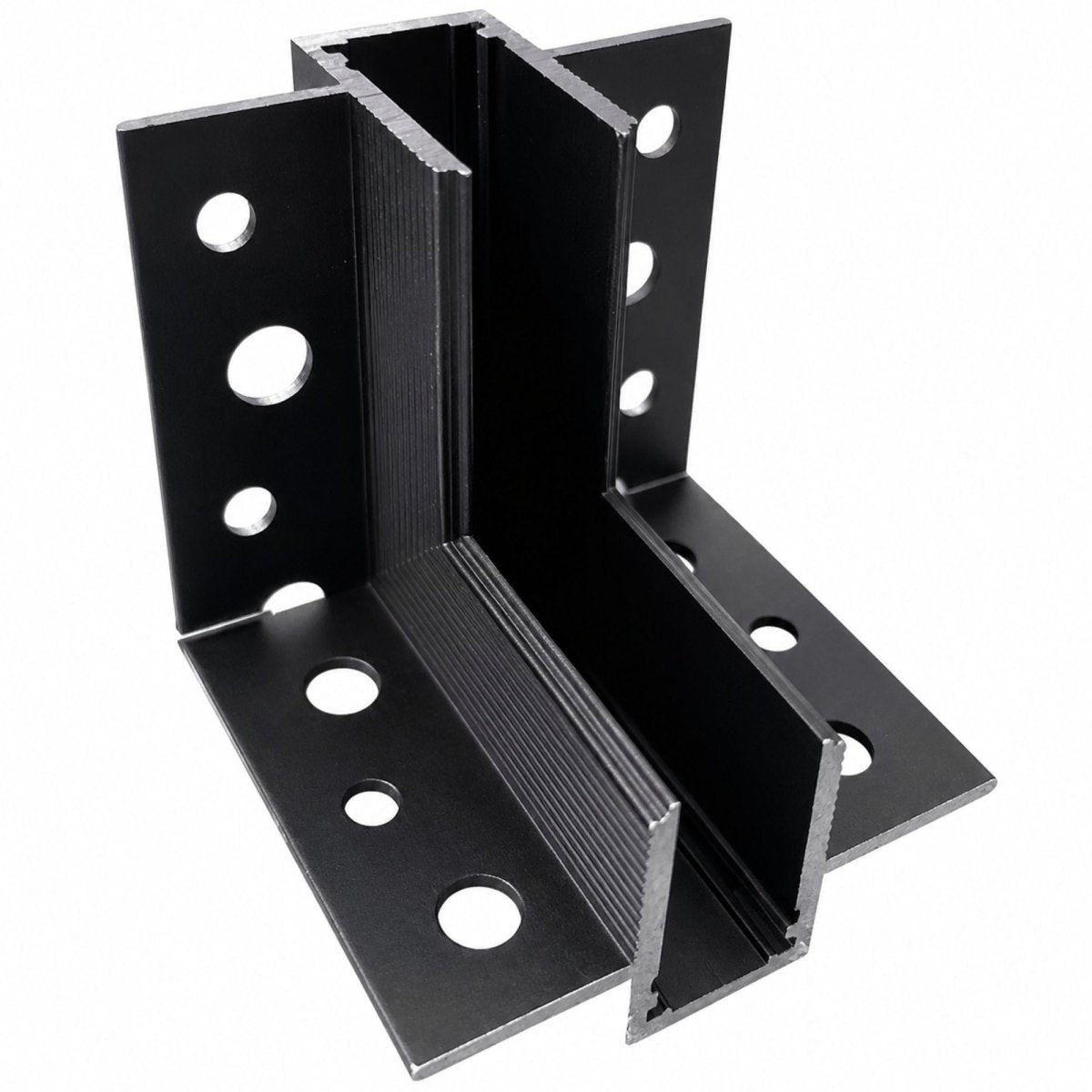 Unión 90 grados vertical para carril magnético de integración/trimless - 10mm