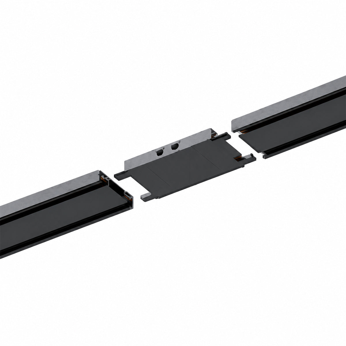 Unión recta para carril magnético de superficie - 26mm (5)