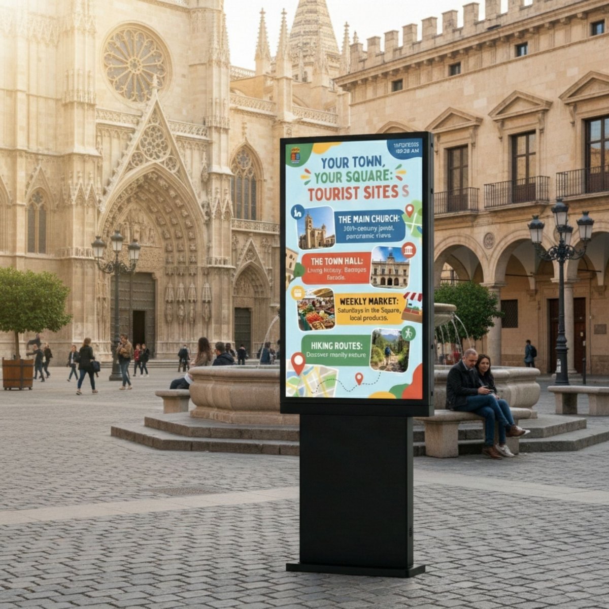 Display Exterior 55" 4K - Cristal Anti-reflejo - Android 13 - 4GB+64GB - Outdoor - Barcelona Led-Signage