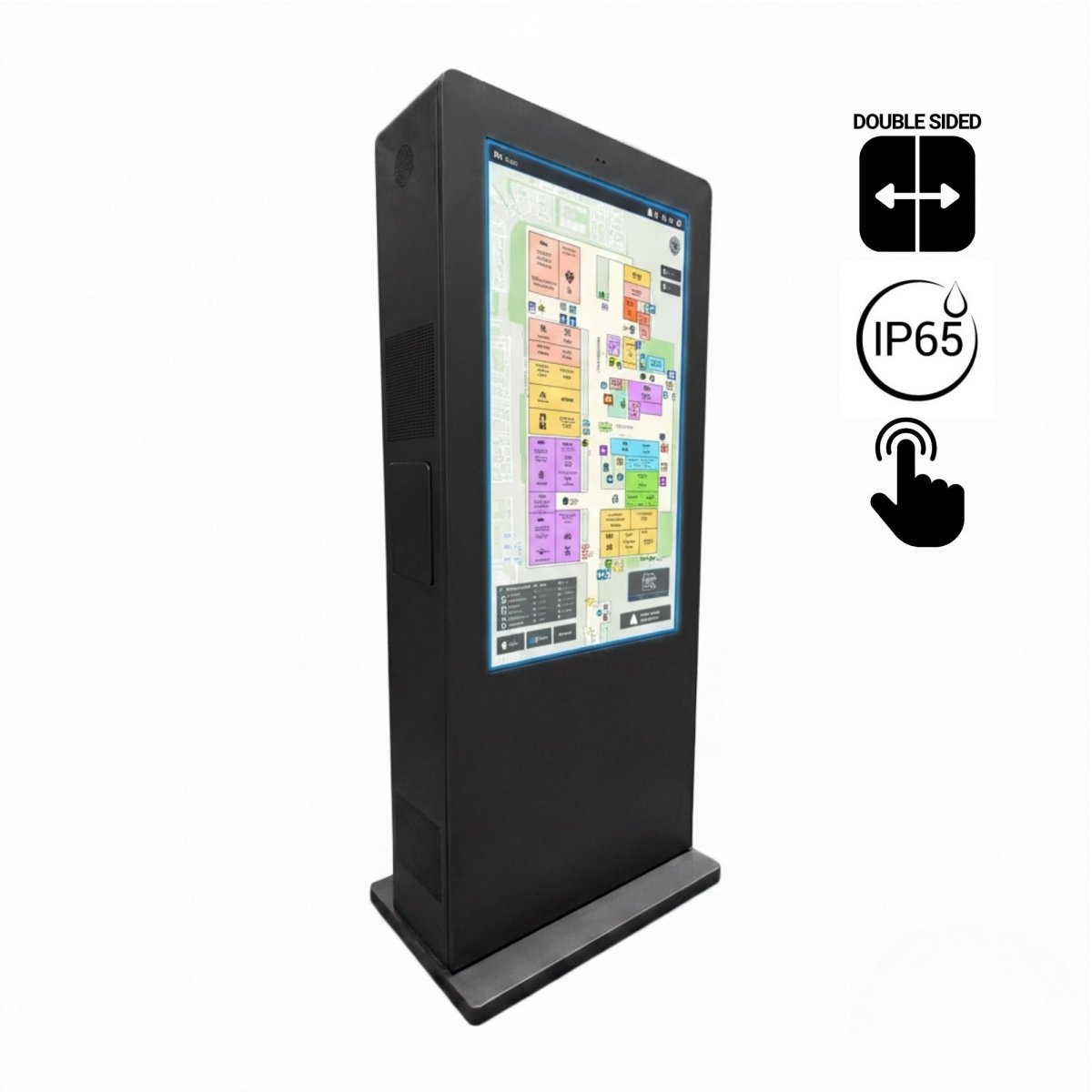 Tótem publicitario exterior pantalla LCD 55"- Doble cara -Táctil - Android - Barcelona Led-Signage