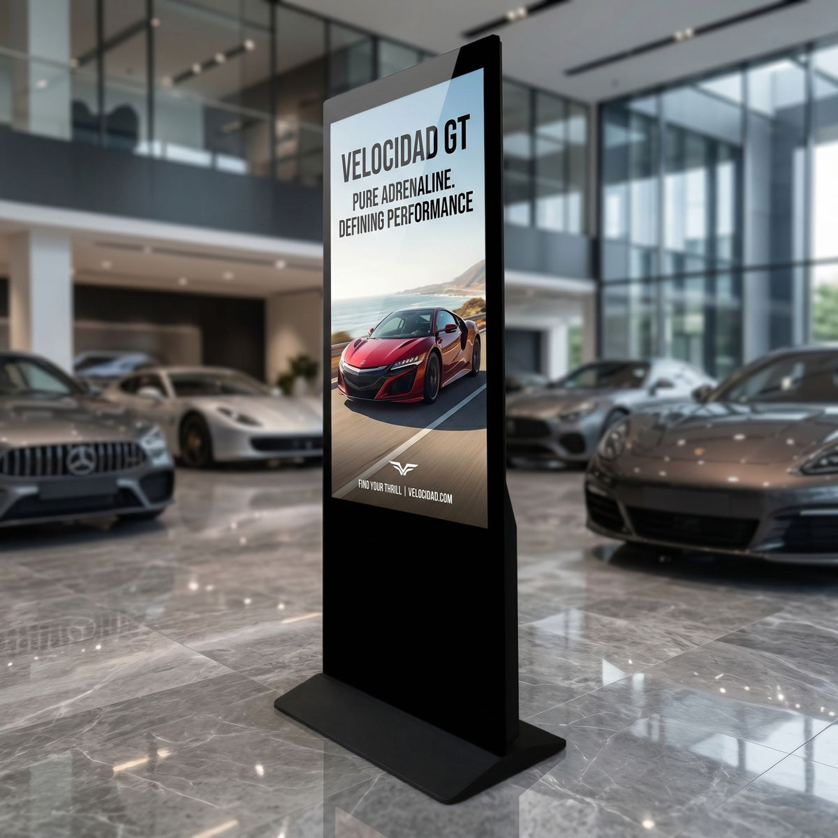 Tótem Publicitario Digital Táctil 55" Full HD - Android 13 - Cartelería Vertical Interior (5)