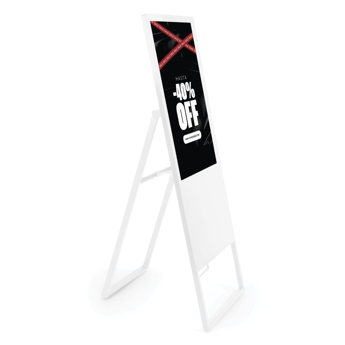 Display publicitario plegable LCD Full HD 43" - Android 13 - Indoor - Barcelona Led-Signage