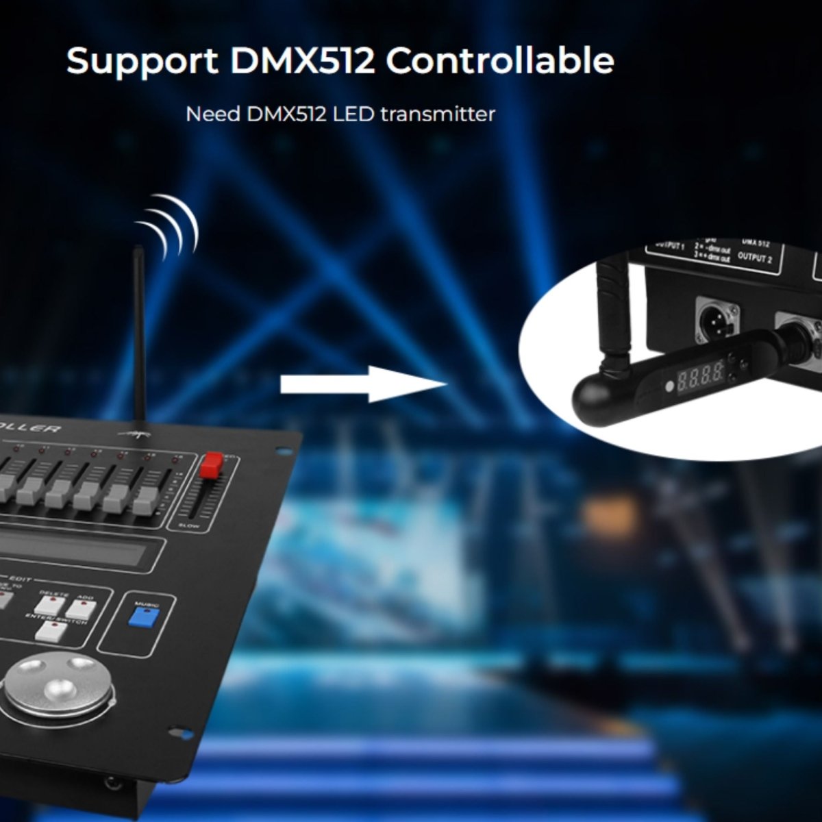 Proyector LED de exterior RGB+CCT - 200W - RF/WiFi - IP65 -Mi-Light - Barcelona Led-Iluminación