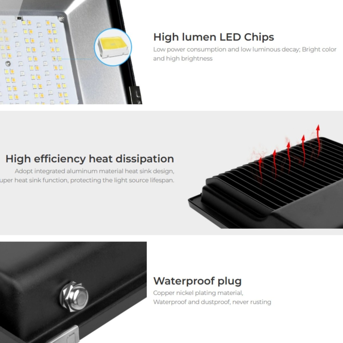 Proyector LED de exterior RGB+CCT - 200W - RF/WiFi - IP65 -Mi-Light - Barcelona Led-Iluminación