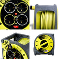 Enrollacables Cerrado Pro-XT - 4 tomas - Cable alta visibilidad 3x1,5mm2 - 15m - IP20 4
