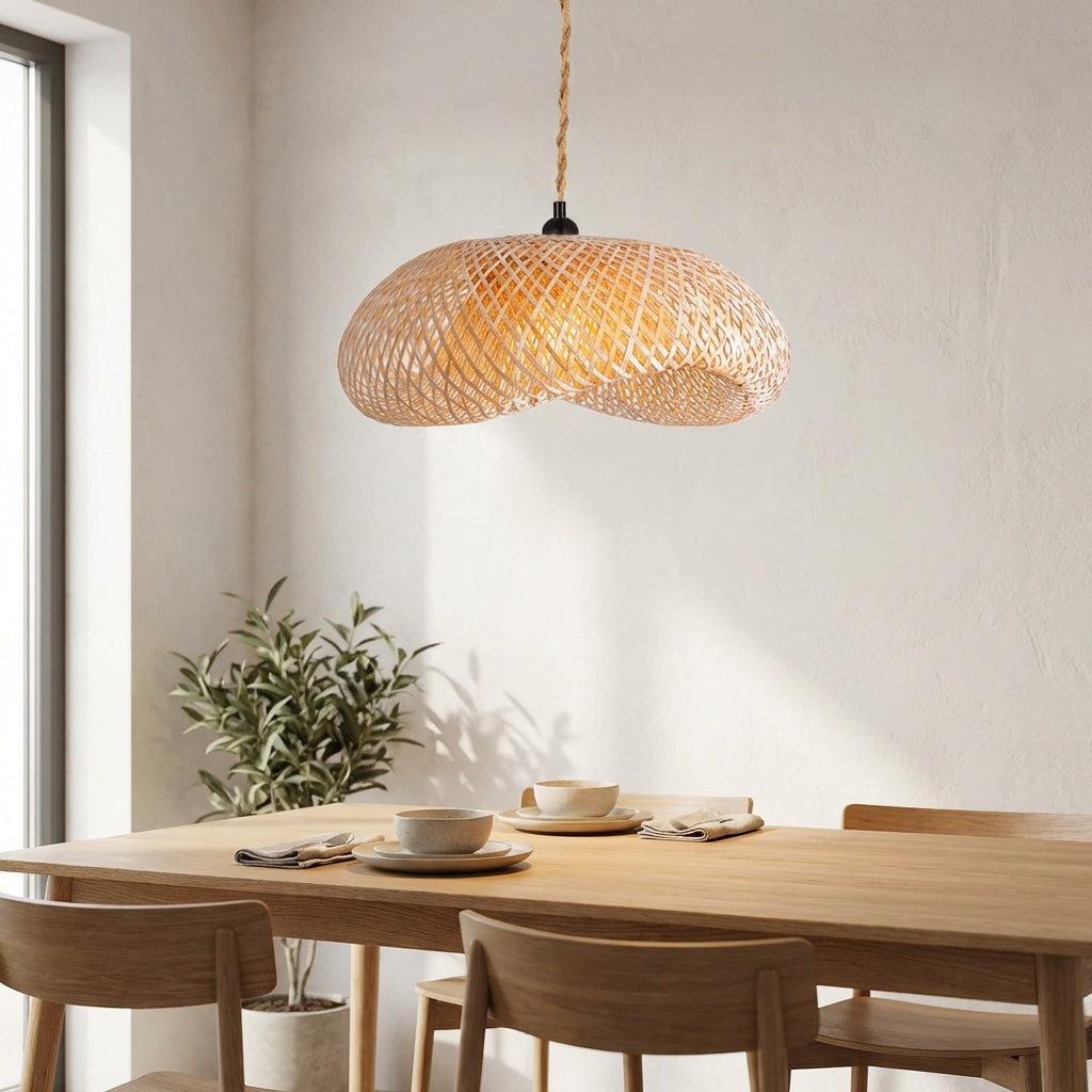 Lámpara colgante mimbre "Vimet Lite" (9)