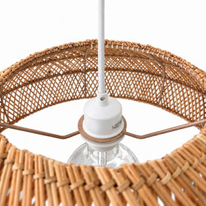 Lámpara colgante de ratán "TULIA" - E27 - Ø50 cm (14)