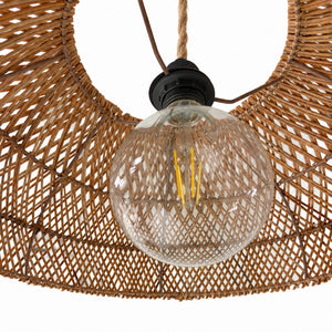Lámpara colgante de ratán "TULIA" - E27 - Ø50 cm (22)