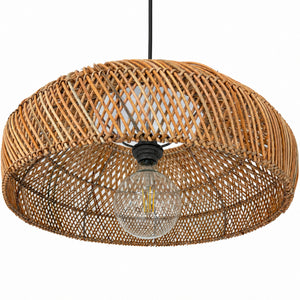 Lámpara colgante de ratán "TULIA" - E27 - Ø50 cm (2)