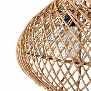 Lámpara colgante de ratán "SIENA" - E27 - Ø40 cm (22)