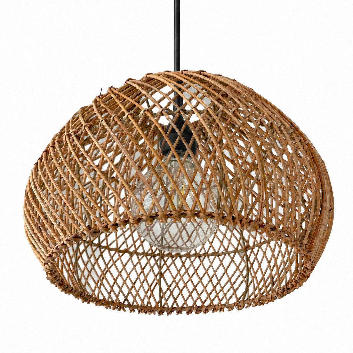 Lámpara colgante de ratán "SIENA" - E27 - Ø40 cm (6)
