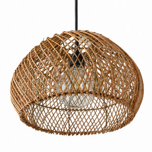 Lámpara colgante de ratán "SIENA" - E27 - Ø40 cm (6)