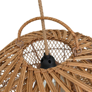 Lámpara colgante de ratán "DUNE" - E27 - Ø55 cm (15)