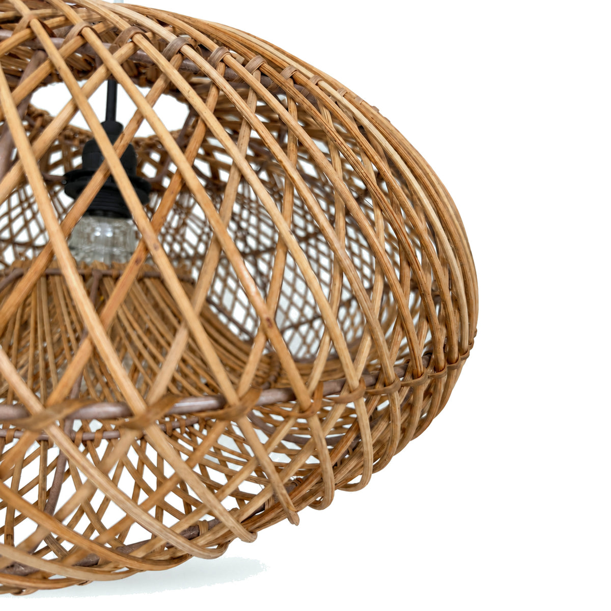 Lámpara colgante de ratán "DUNE" - E27 - Ø55 cm (26)