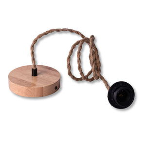 Lámpara colgante de mimbre "ASTRID" - E27 (14)