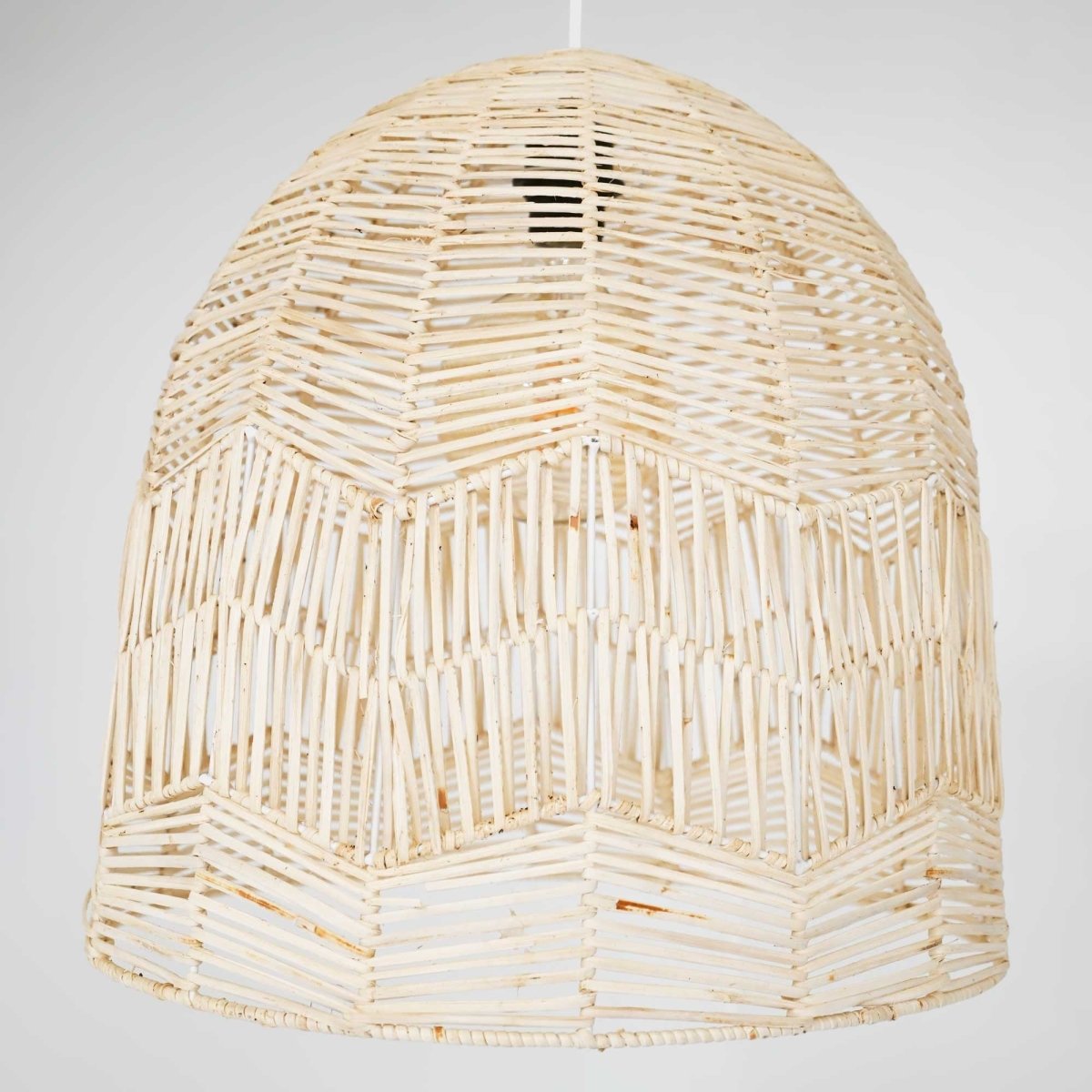 Lámpara colgante de mimbre "NORMA" - Ø45cm - Con interruptor y enchufe - E27 - Barcelona Led-Decoración