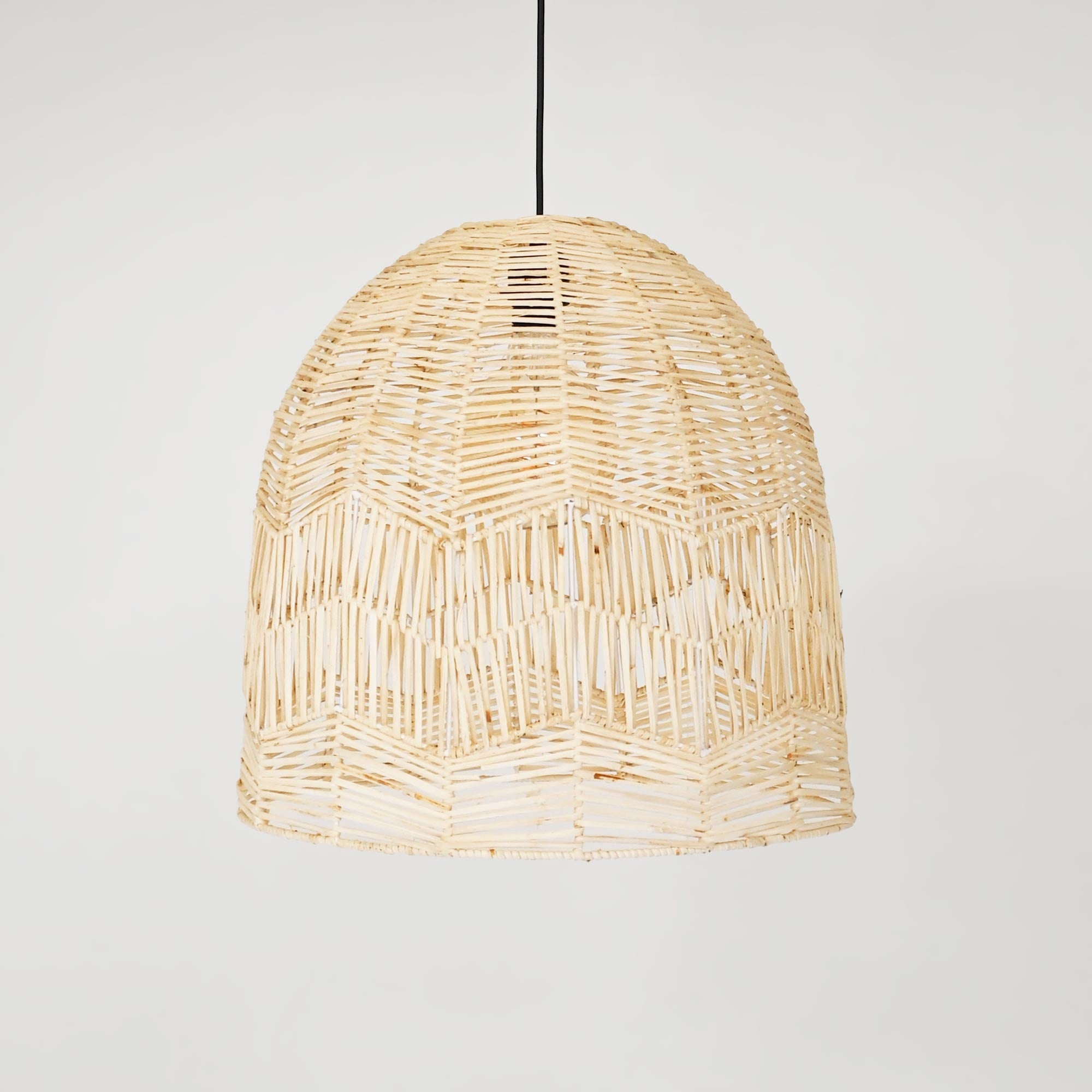 Lámpara colgante de mimbre "NORMA" - Ø45cm - Con interruptor y enchufe - E27 (14)