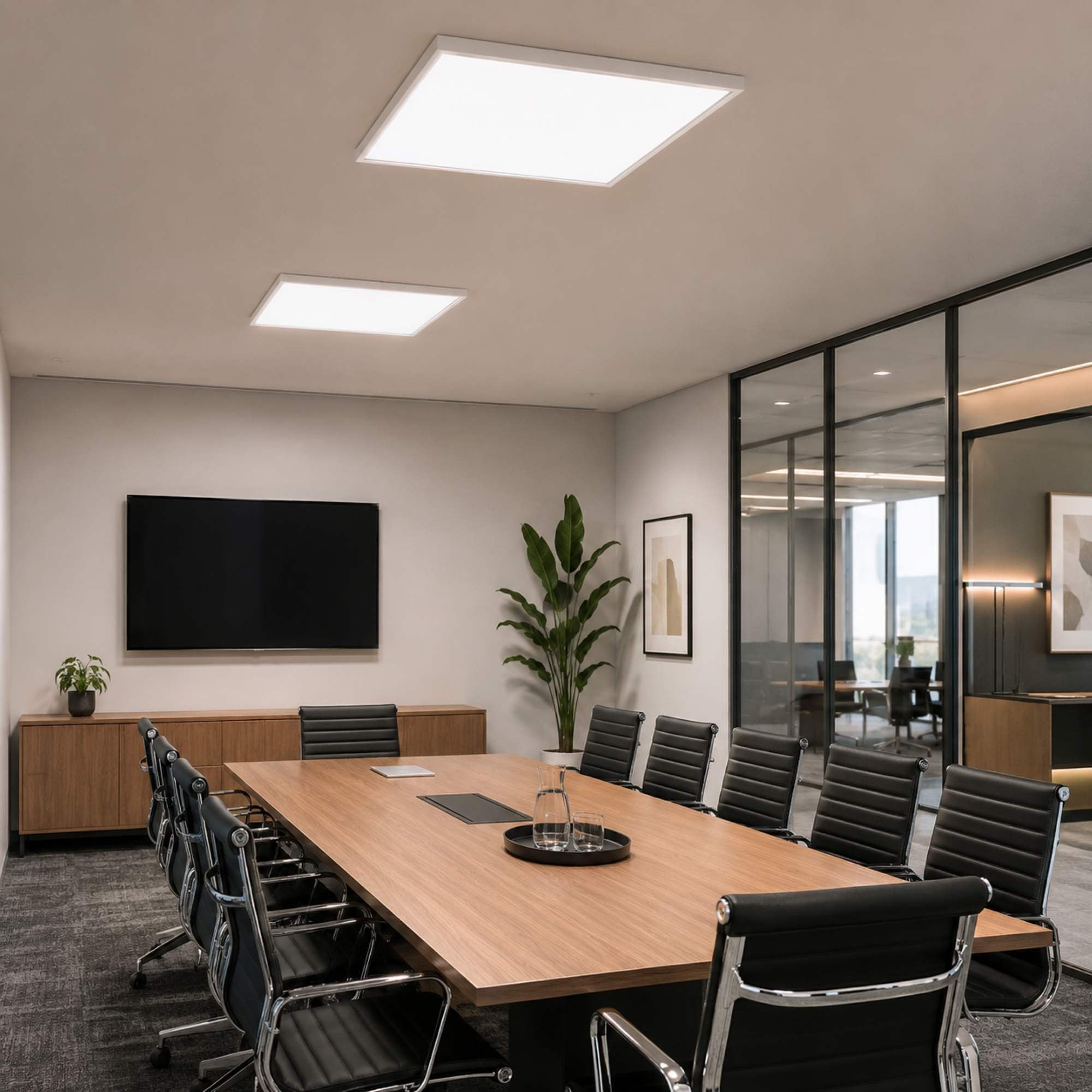Panel LED Backlit 60x60cm - 40W - 100lm/W - Driver flicker free - UGR19 - IP40 - KIT DE MONTAJE (5)