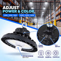 Suspension industrielle LED UFO 150W - CCT - Avec détecteur de mouvement - 170lm/W - Pilote LIFUD - IP65 - 5 ans de garantie 3