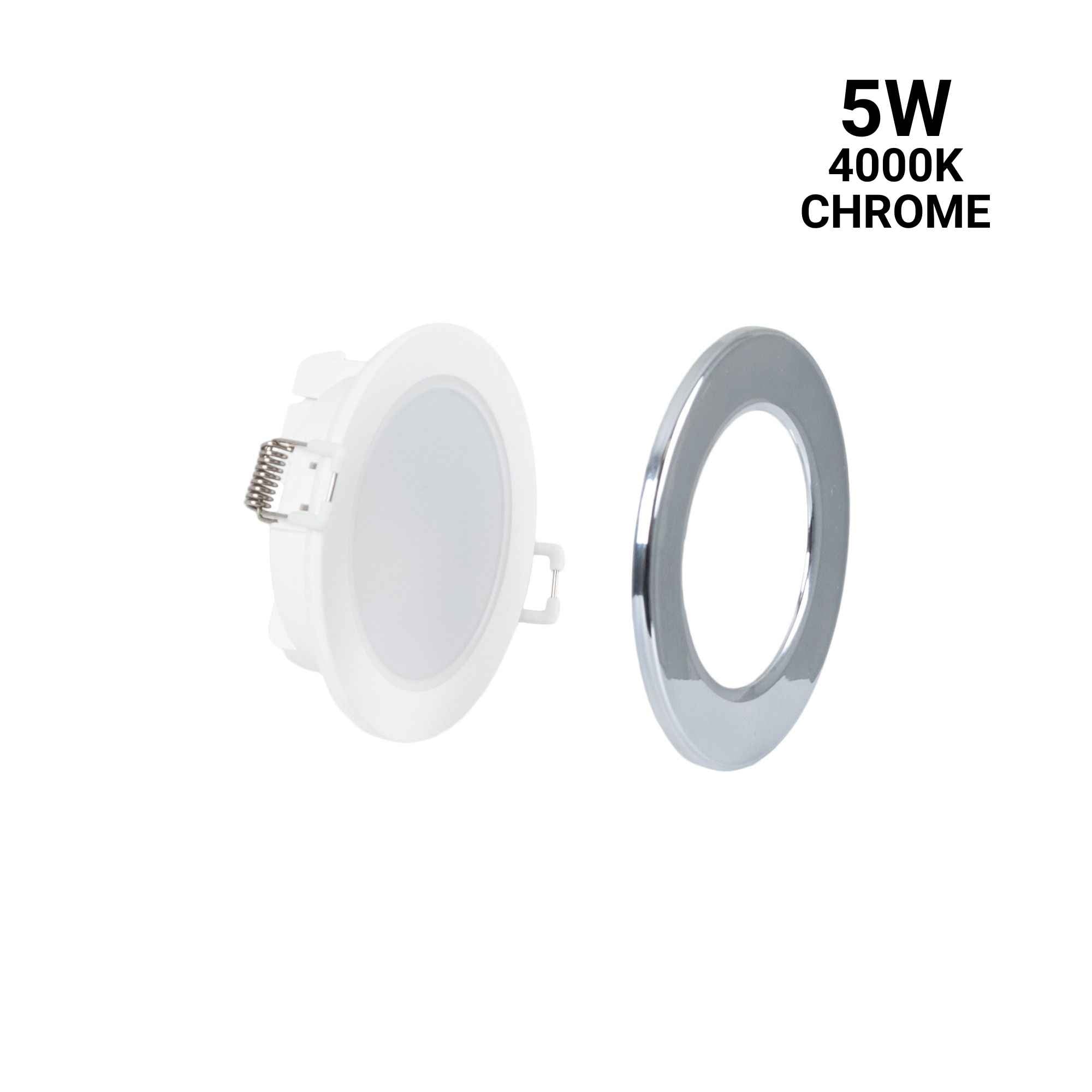 Kit Downlight LED exterior 5W - IP65 - Aro intercambiable - TRIAC regulable - Corte Ø68mm (1)