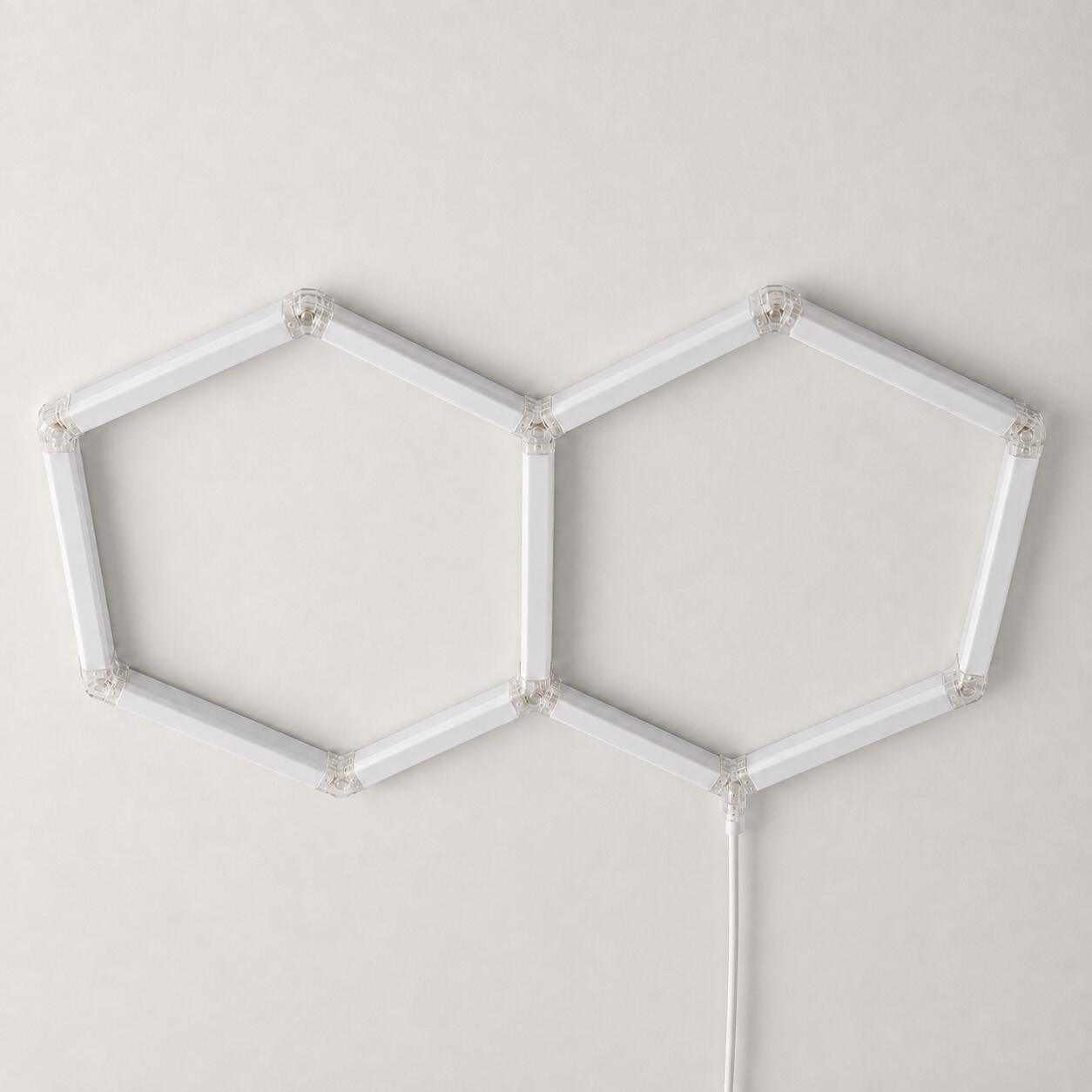 Lámpara LED hexagonal - 6500K - 2 hexágonos - 440cm (5)