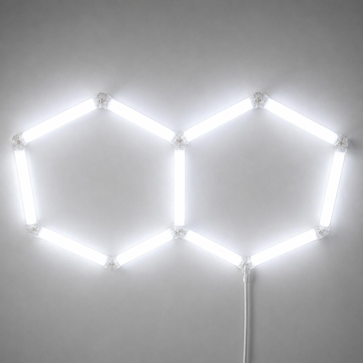 Lámpara LED hexagonal - 6500K - 2 hexágonos - 440cm (6)