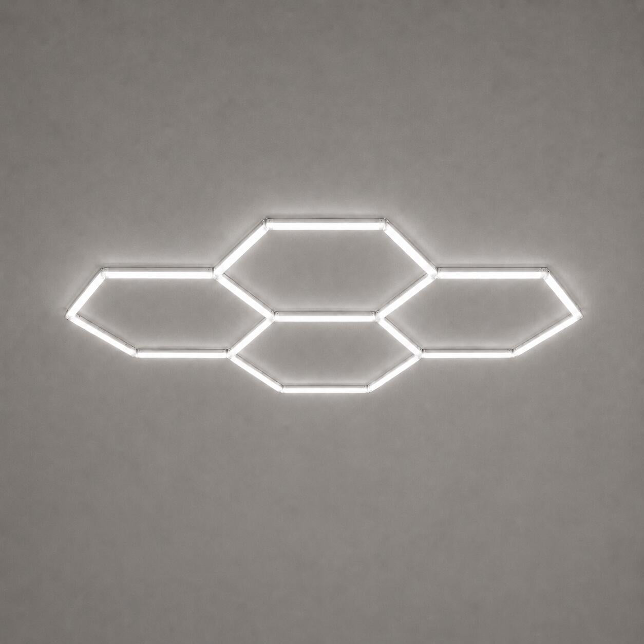 Lámpara LED hexagonal - 6500K - 4 hexágonos - 440cm (4)